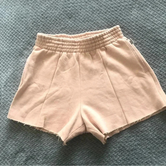 Good American the high waist sweat short blush pink size small - Picture 7 of 12